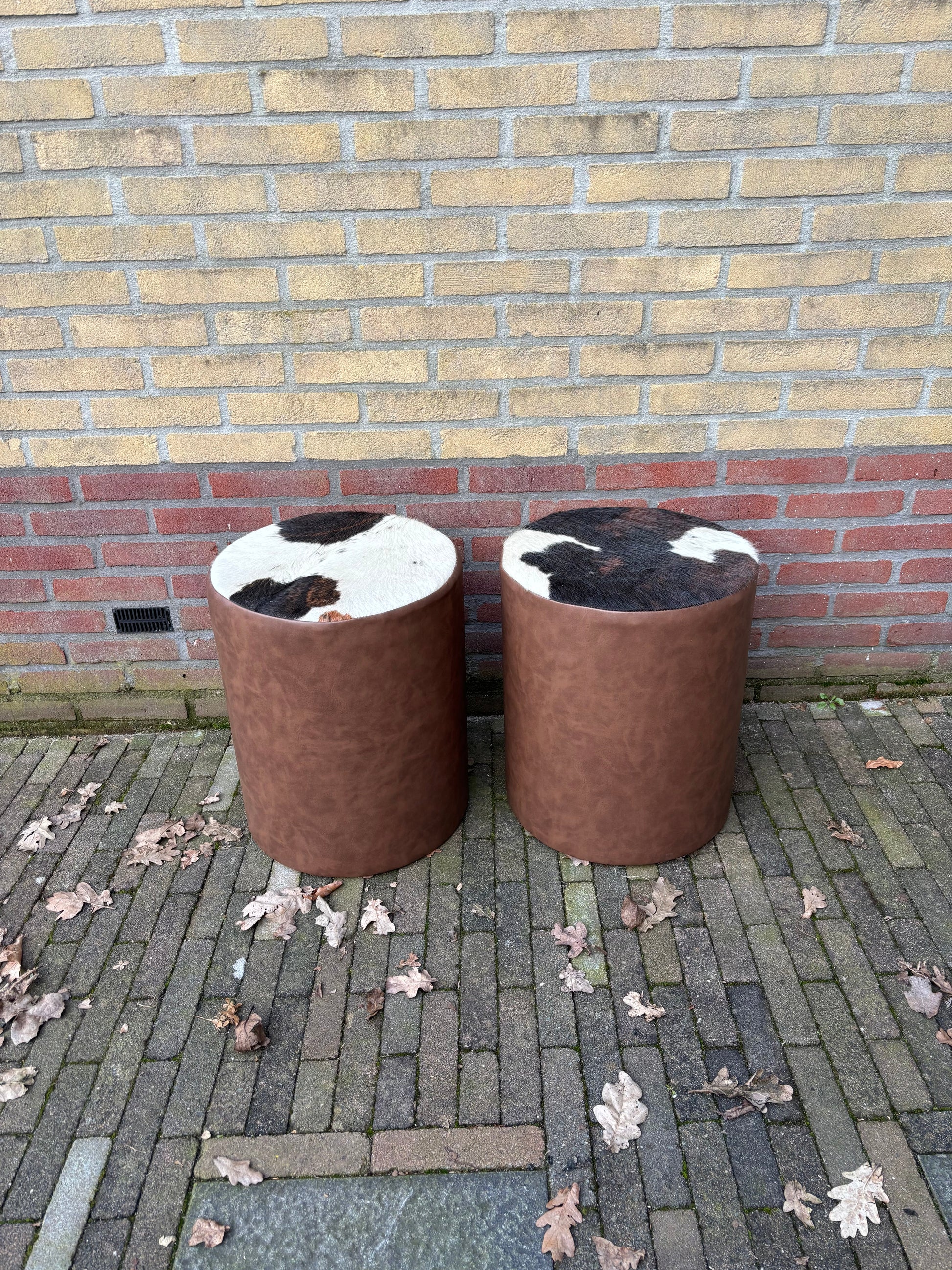 Set van 2 poefjes ByMVcrafts