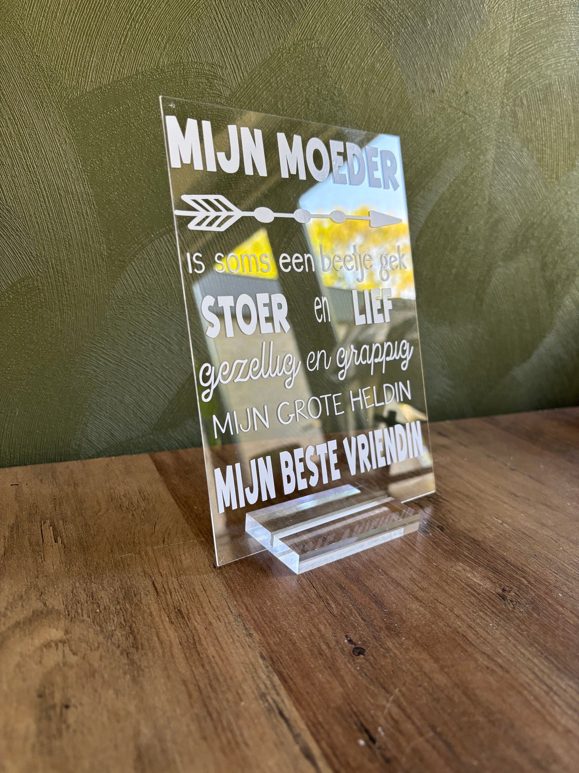Tafel display mijn moeder ByMVcrafts