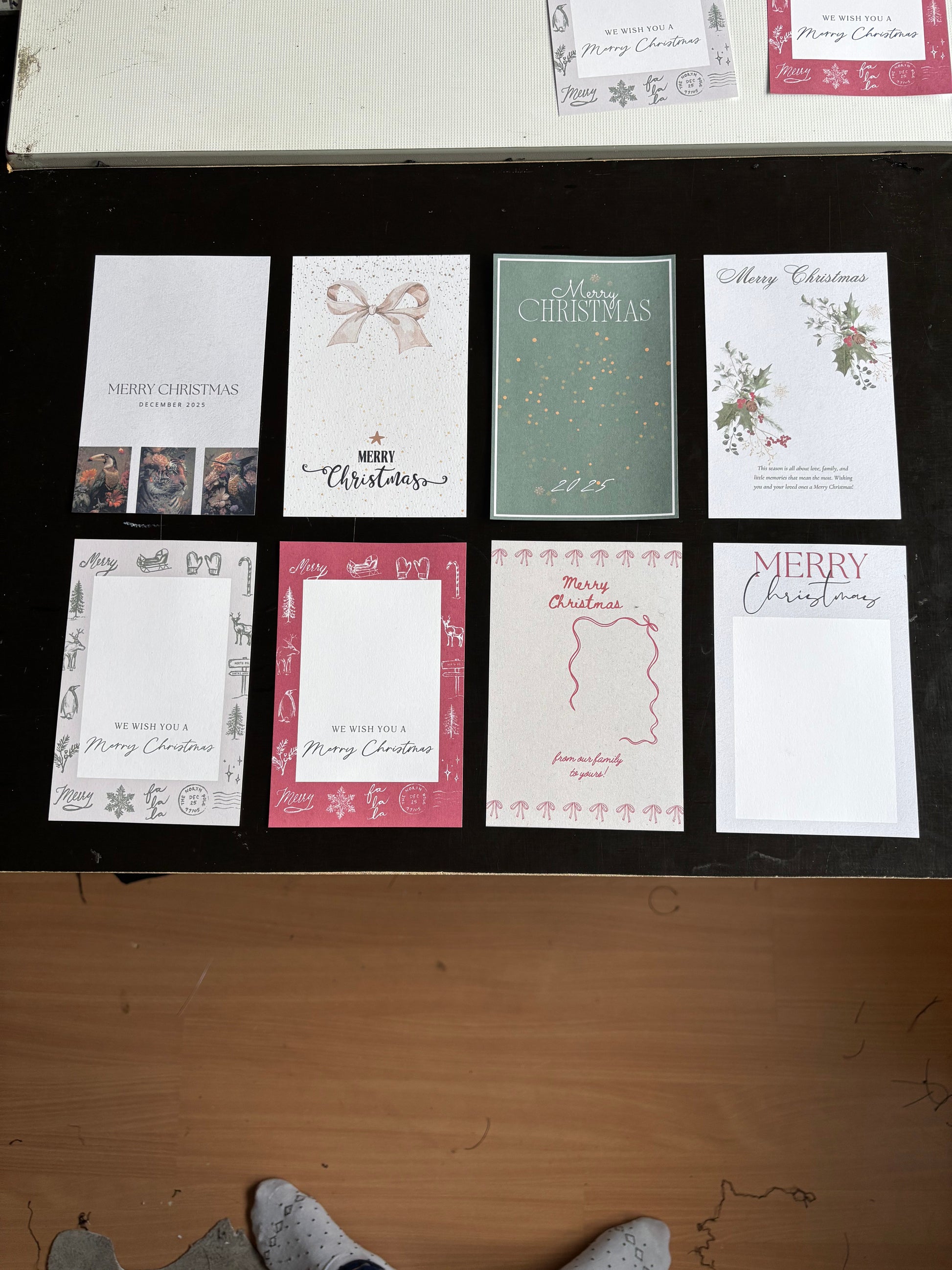 Fotomagneet met kerstkaart ByMVcrafts