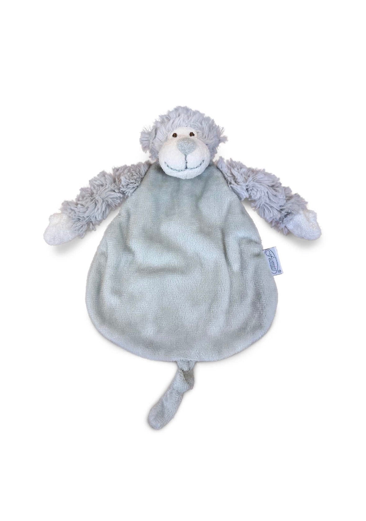 Tutdoekje/knuffeldoekje slingeraapje met geborduurde naam ByMVcrafts