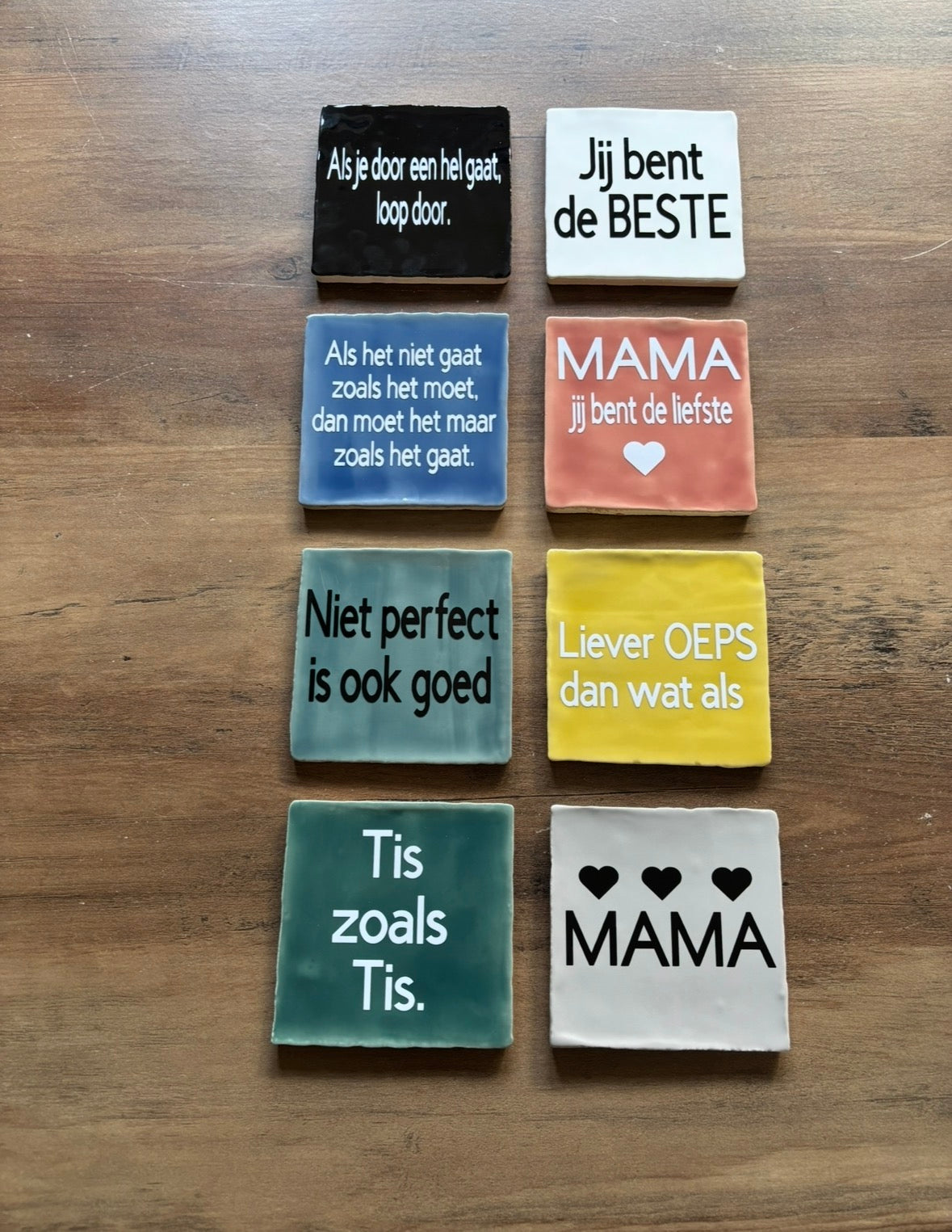 Tegeltjes met tekst: personaliseer jouw ruimte met een unieke design ByMVcrafts