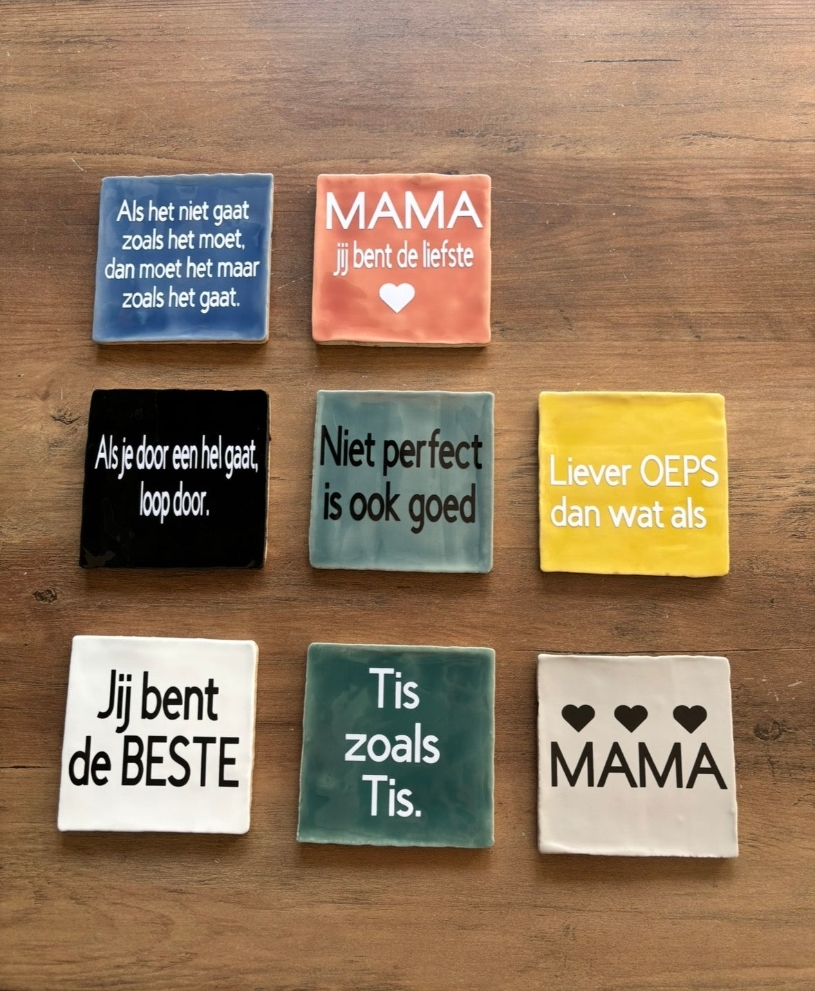Tegeltjes met tekst: personaliseer jouw ruimte met een unieke design ByMVcrafts