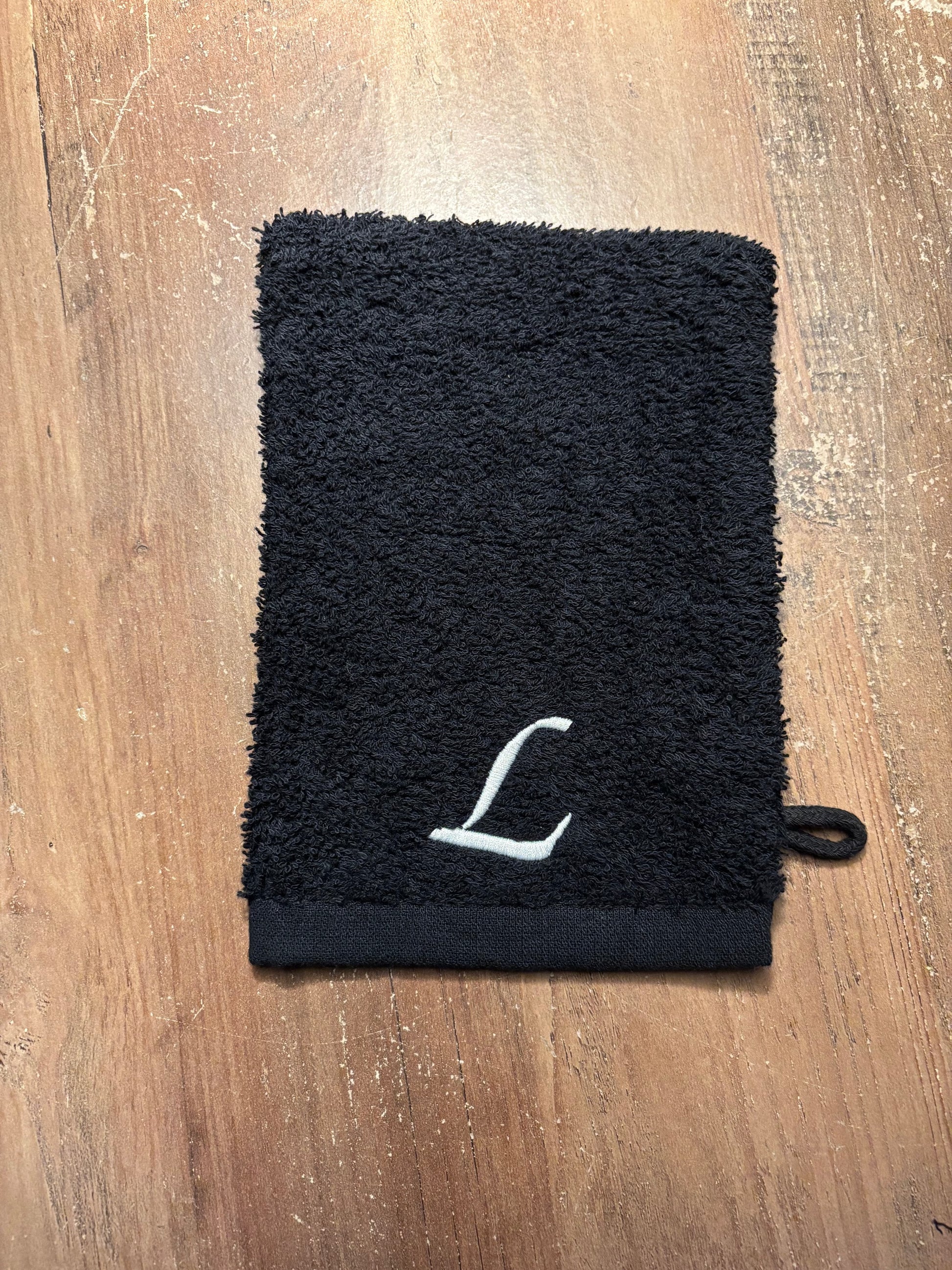 Cadeauset washandje met letter ByMVcrafts